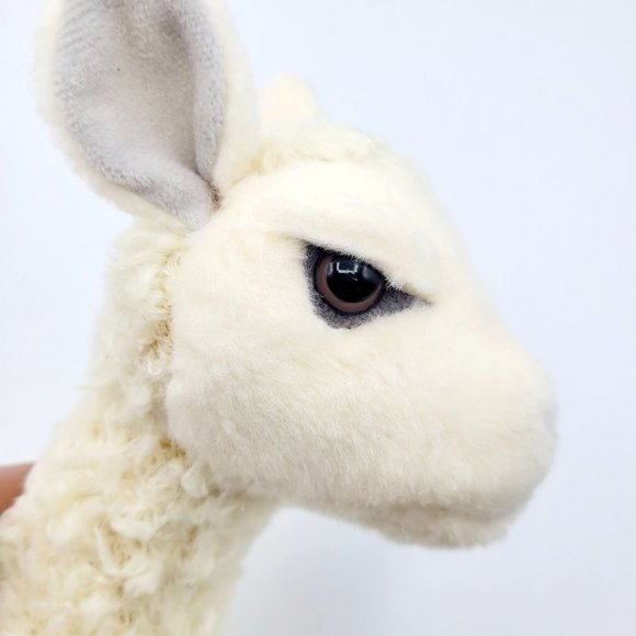 Aurora Cream Flopsie Llama Plush Small Realistic Stuffed Animal Zoo Farm 12" - Picture 6 of 10
